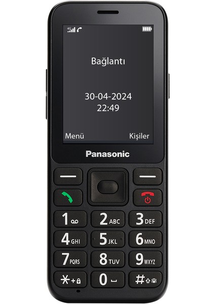 KX-TU250EXB Renkli Ekran 4g Tuşlu Cep Telefonu Siyah (2 Yıl Türkiye Distribütör Garantili) Siyah