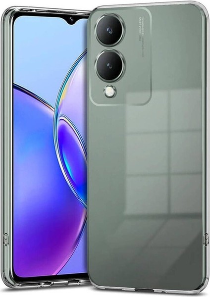 Vivo Y17S Uyumlu Kılıf Süper Silikon Kapak