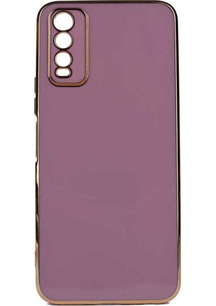 Vivo Y20S Uyumlu Kılıf Bark Kapak, Mor