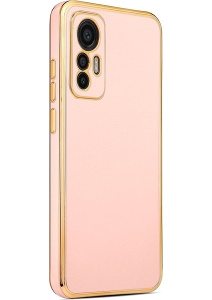 Xiaomi Mi 12 Lite Uyumlu Kılıf Bark Kapak, Rose Gold