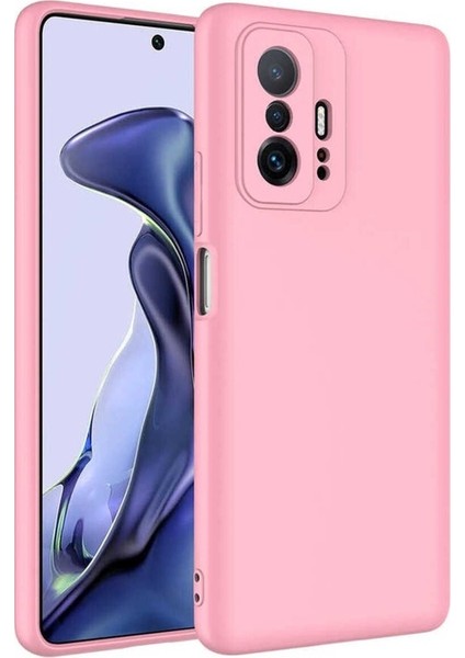 Xiaomi Mi 11T 5g Uyumlu Kılıf Mara Lansman Kapak, Pembe Açık