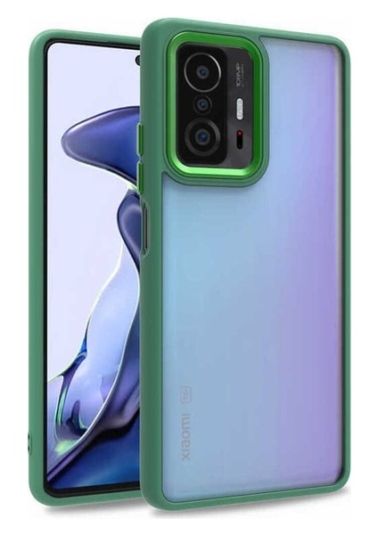 Xiaomi Mi 11T 5g Uyumlu Kılıf Flora Kapak, Yeşil