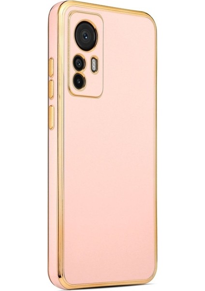 Xiaomi Mi 12T Pro Uyumlu Kılıf Bark Kapak, Rose Gold