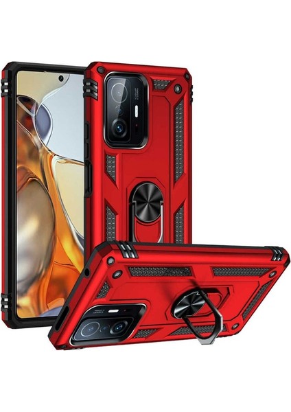 Xiaomi Mi 11T 5g Uyumlu Kılıf Vega Kapak, Kırmızı