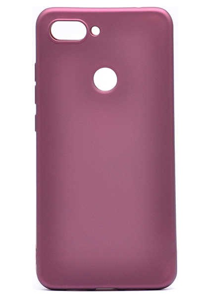 Xiaomi Mi 8 Lite Uyumlu Kılıf Premier Silikon Kapak, Mürdüm