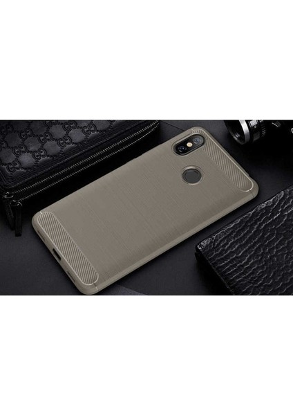 Xiaomi Mi A2 Lite Uyumlu Kılıf Room Silikon Kapak, Gri