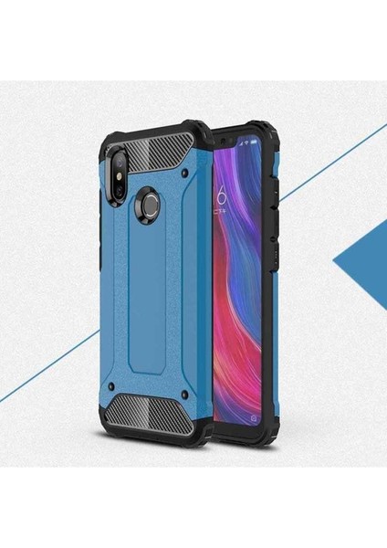 Xiaomi Mi 6x Uyumlu Kılıf Crash Silikon Kapak, Mavi