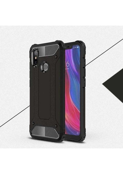 Xiaomi Mi 6x Uyumlu Kılıf Crash Silikon Kapak, Siyah