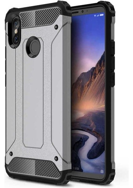 Xiaomi Mi Max 3 Uyumlu Kılıf Crash Silikon Kapak, Rose Gold