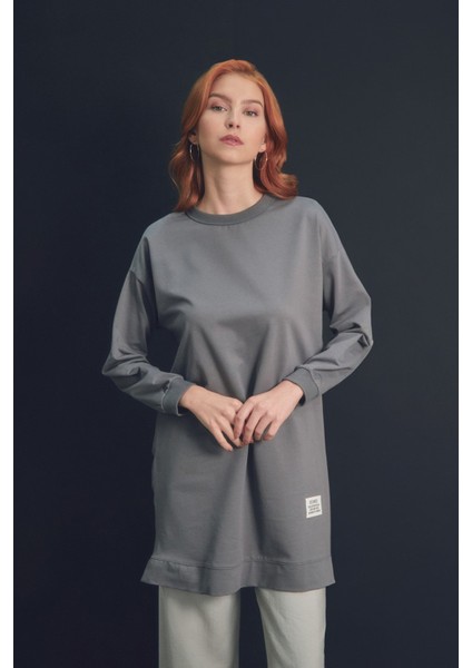 Basic Bisiklet Yaka Tunik