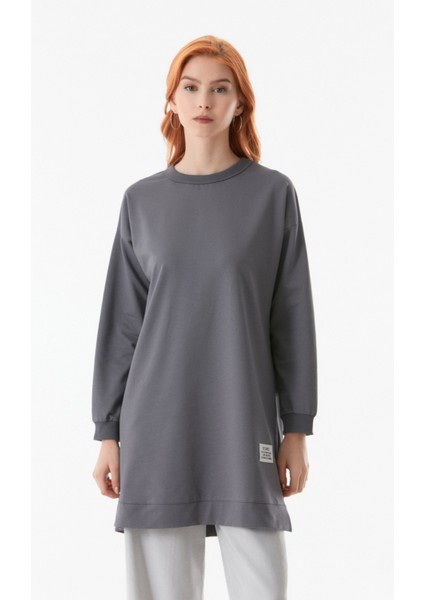 Basic Bisiklet Yaka Tunik