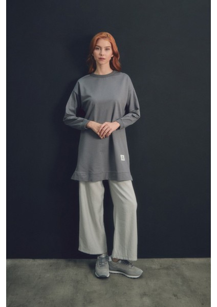 Basic Bisiklet Yaka Tunik