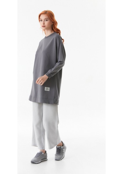 Basic Bisiklet Yaka Tunik