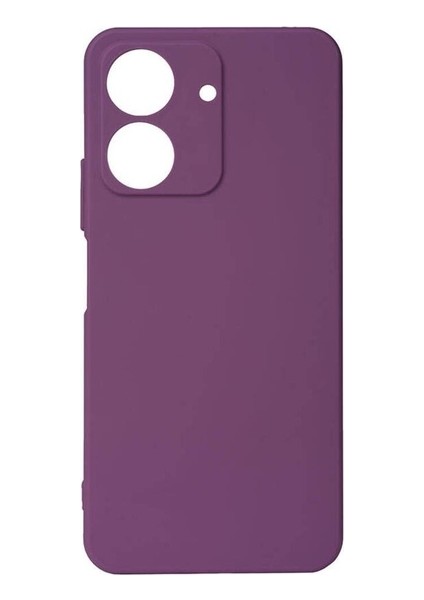Xiaomi Poco C65 Uyumlu Kılıf Biye Silikon, Mor
