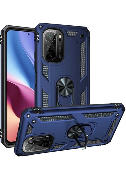 Xiaomi Poco F3 Uyumlu Kılıf Vega Kapak, Mavi