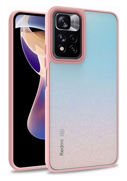 Xiaomi Poco M4 Pro 5g Uyumlu Kılıf Flora Kapak, Rose Gold