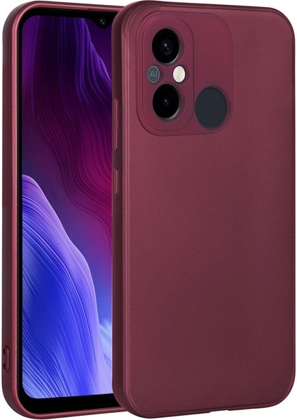 Xiaomi Redmi 12C Uyumlu Kılıf Premier Silikon Kapak, Mürdüm