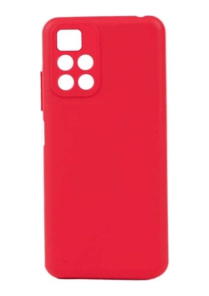 Xiaomi Redmi 10 2022 Uyumlu Kılıf Biye Silikon, Kırmızı