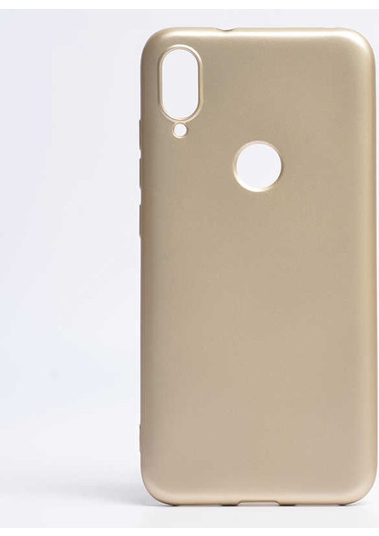 Megafox Teknoloji Xiaomi Mi Play Uyumlu Kılıf Premier Silikon Kapak, Gold