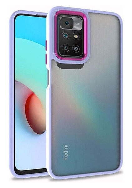Xiaomi Redmi 10 Uyumlu Kılıf Flora Kapak, Lila