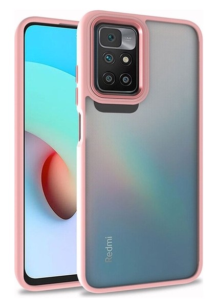 Xiaomi Redmi 10 Uyumlu Kılıf Flora Kapak, Rose Gold