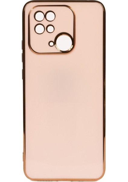 Xiaomi Redmi 10C Uyumlu Kılıf Bark Kapak, Rose Gold