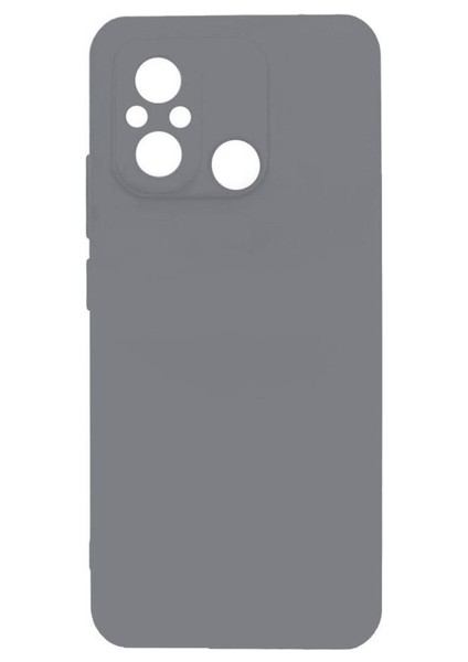 Xiaomi Redmi 12C Uyumlu Kılıf Biye Silikon, Gri