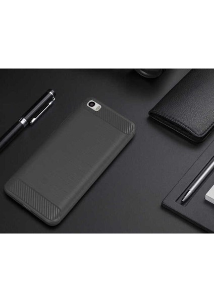 Xiaomi Redmi 4A Uyumlu Kılıf Room Silikon Kapak, Gri