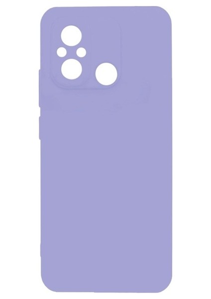 Xiaomi Redmi 12C Uyumlu Kılıf Biye Silikon, Lila