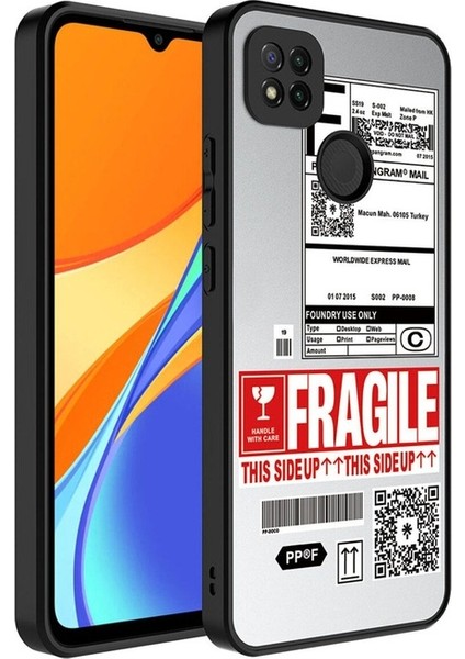 Xiaomi Redmi 9c Uyumlu Kılıf Aynalı Desenli Kamera Korumalı Parlak Mirror Kapak, Fragile