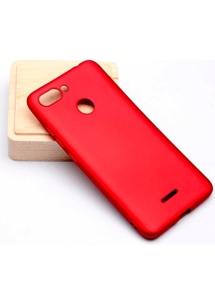 Xiaomi Redmi 6 Uyumlu Kılıf Premier Silikon Kapak, Kırmızı