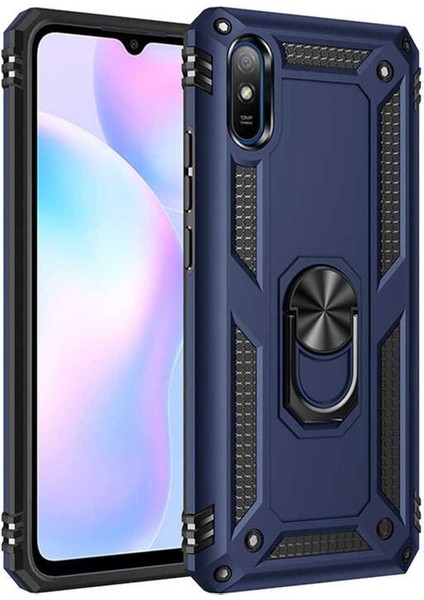 Xiaomi Redmi 9A Uyumlu Kılıf Vega Kapak, Mavi