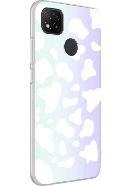 Xiaomi Redmi 9c Uyumlu Kılıf M-Blue Desenli Kapak, Cow No2