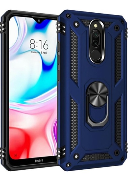 Xiaomi Redmi 8 Uyumlu Kılıf Vega Kapak, Mavi