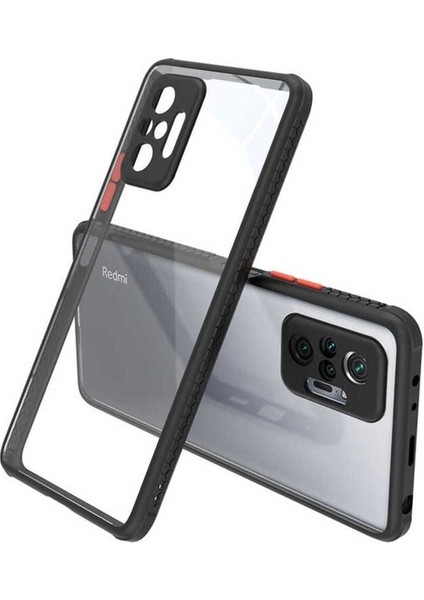 Xiaomi Redmi Note 10 Pro Uyumlu Kılıf Kaff Kapak, Siyah