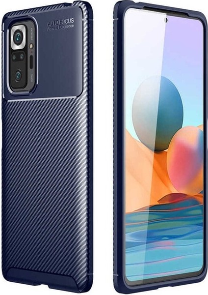 Xiaomi Redmi Note 10 Pro Uyumlu Kılıf Negro Silikon Kapak, Lacivert