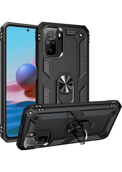 Xiaomi Redmi Note 10 Uyumlu Kılıf Vega Kapak, Siyah