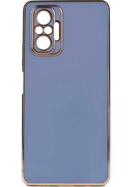 Xiaomi Redmi Note 10 Pro Uyumlu Kılıf Bark Kapak, Mavi Açık