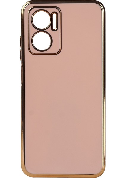 Xiaomi Redmi Note 11E Uyumlu Kılıf Bark Kapak, Rose Gold