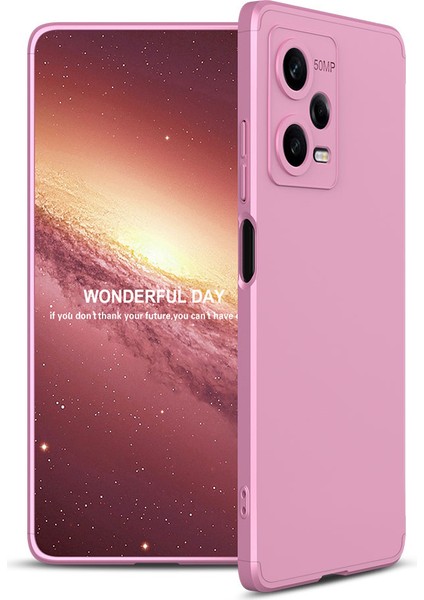 Xiaomi Redmi Note 12 Pro 5g Uyumlu Kılıf Ays Kapak, Rose Gold