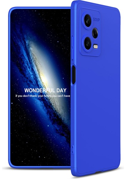 Xiaomi Redmi Note 12 Pro 5g Uyumlu Kılıf Ays Kapak, Mavi