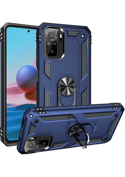 Xiaomi Redmi Note 10 Uyumlu Kılıf Vega Kapak, Mavi
