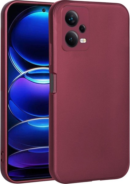 Xiaomi Redmi Note 12 5g Uyumlu Kılıf Premier Silikon Kapak, Mürdüm