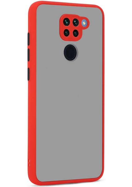 Xiaomi Redmi Note 9 Uyumlu Kılıf Hux Kapak, Kırmızı