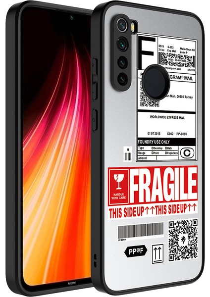 Xiaomi Redmi Note 8 Uyumlu Kılıf Aynalı Desenli Kamera Korumalı Parlak Mirror Kapak, Fragile