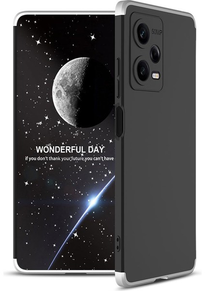 Xiaomi Redmi Note 12 Pro 5g Uyumlu Kılıf Ays Kapak, Siyah-Gri