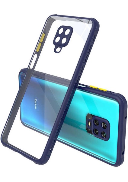 Xiaomi Redmi Note 9s Uyumlu Kılıf Kaff Kapak, Lacivert