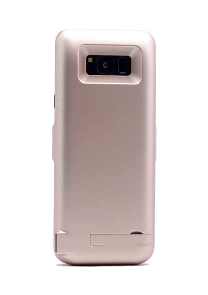 Samsung Galaxy S8 Plus Uyumlu Şarjlı Kılıf Harici Batarya, Gold