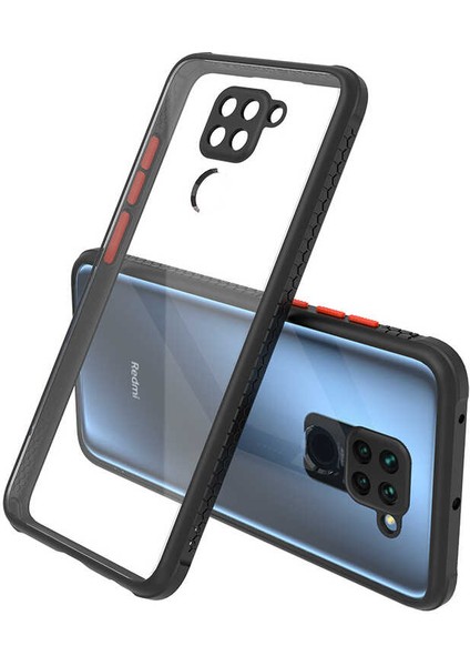 Xiaomi Redmi Note 9 Uyumlu Kılıf Kaff Kapak, Siyah