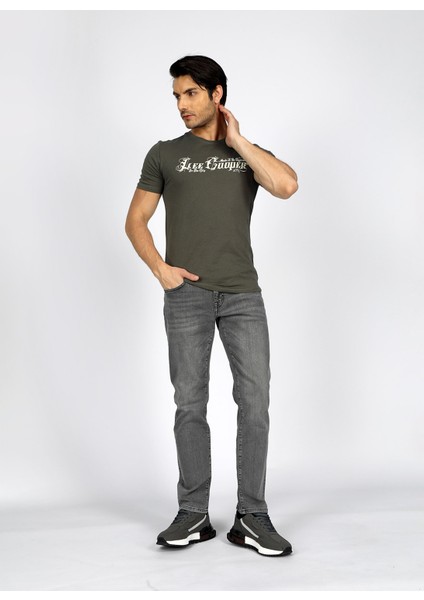 Normal Bel Slim Fit Erkek Denim Pantolon 242 Lcm 121027 Jagger Ellery Mıdnıg